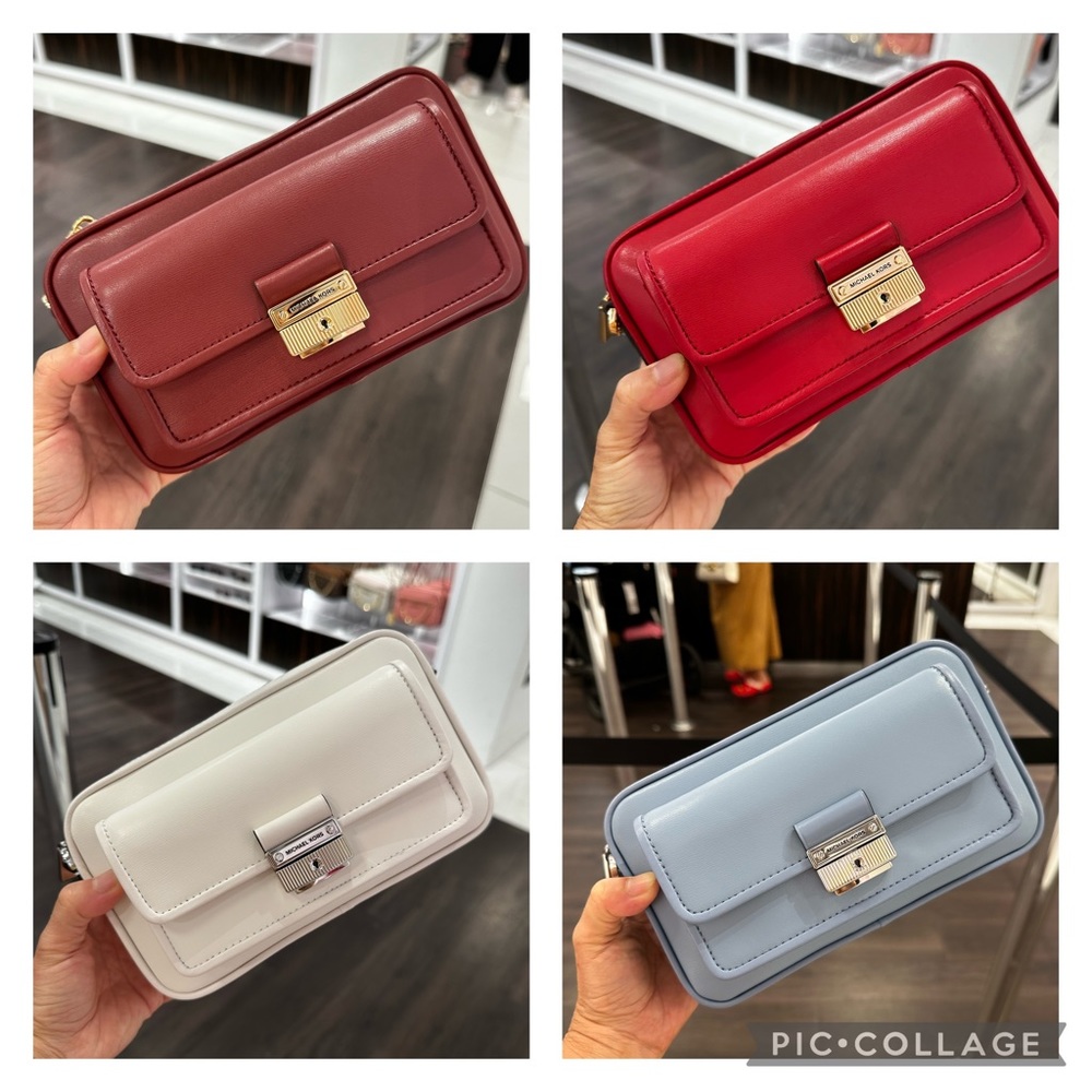 Michael Kors Bradshaw Medium Pocket Camera Crossbody, Multiple Options